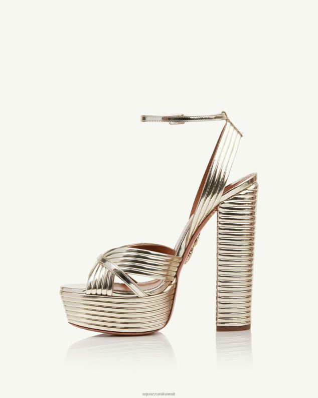 Aquazzura هضبة صندانس 140 ذهب HNZRT309