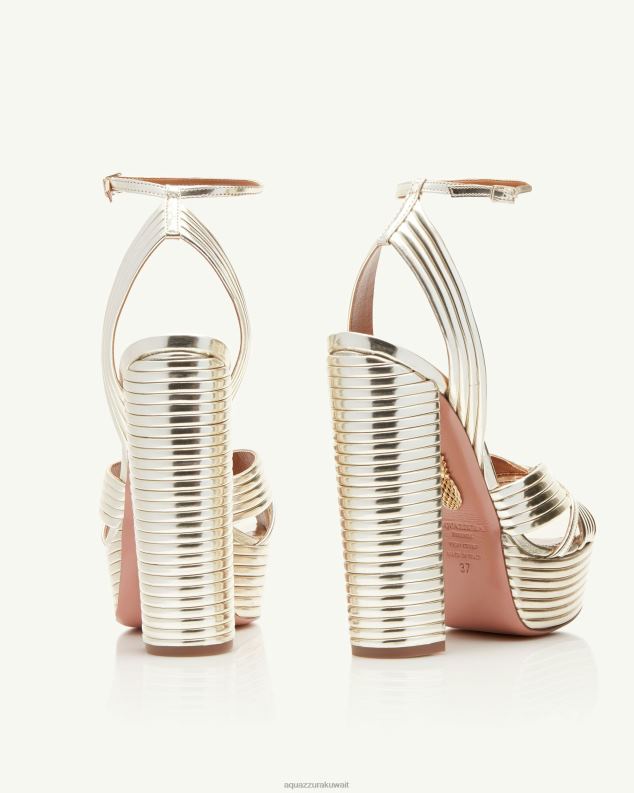 Aquazzura هضبة صندانس 140 ذهب HNZRT309