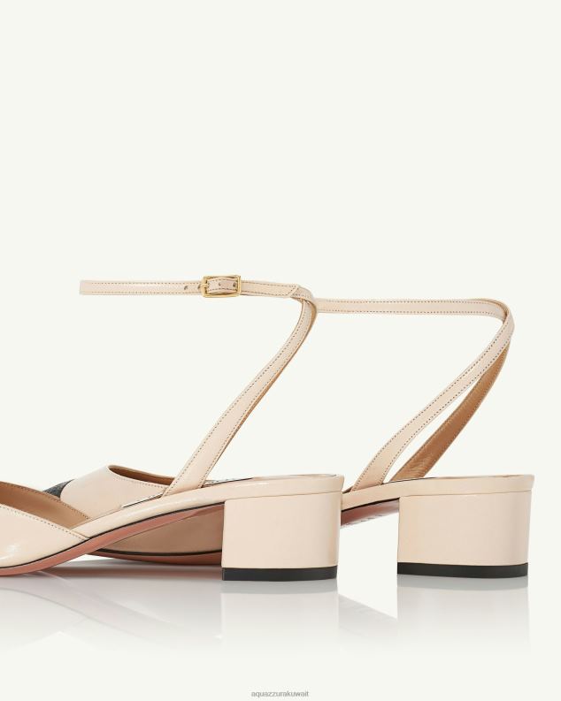 Aquazzura مضخة اللعوب الفرنسية 35 اللون البيج HNZRT174