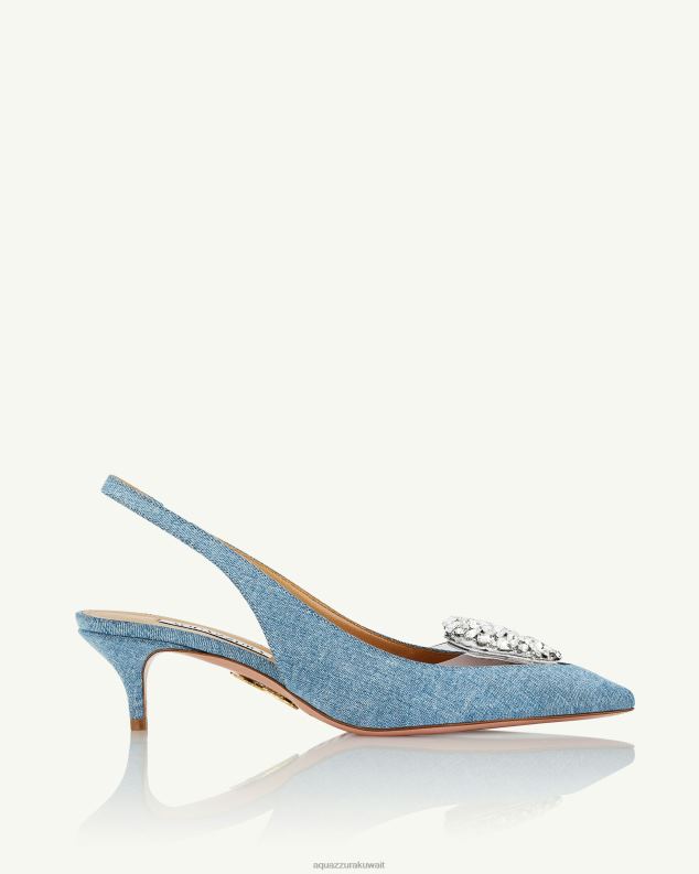 Aquazzura تحبني حبال 45 أزرق HNZRT177