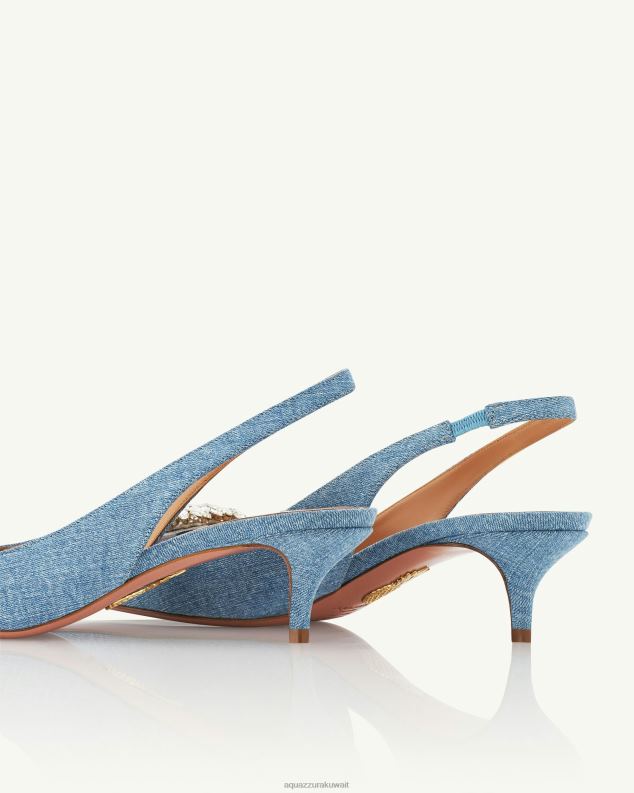 Aquazzura تحبني حبال 45 أزرق HNZRT177