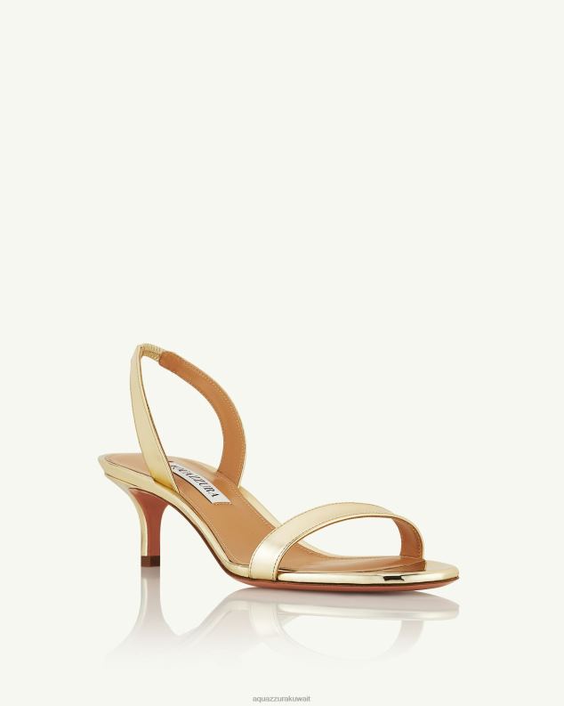 Aquazzura صندل عارية جدا 50 ذهب HNZRT108