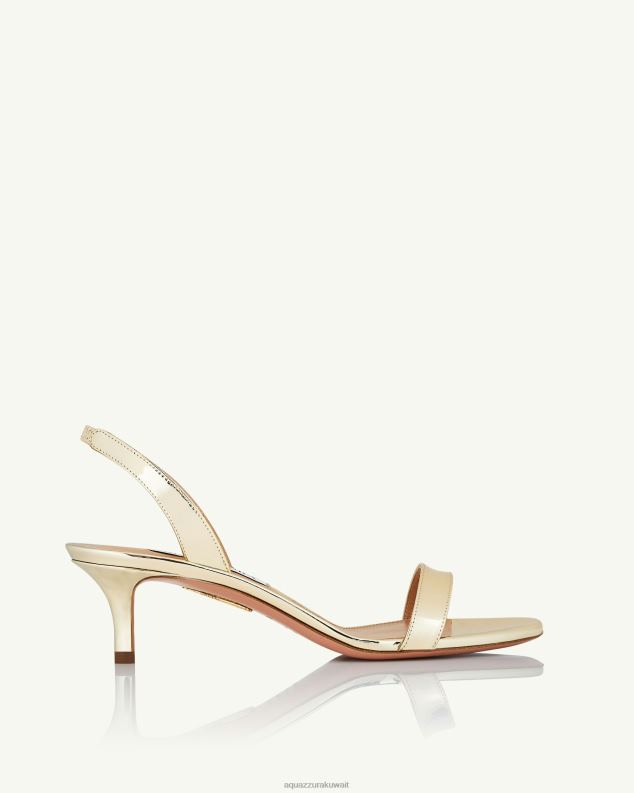 Aquazzura صندل عارية جدا 50 ذهب HNZRT108