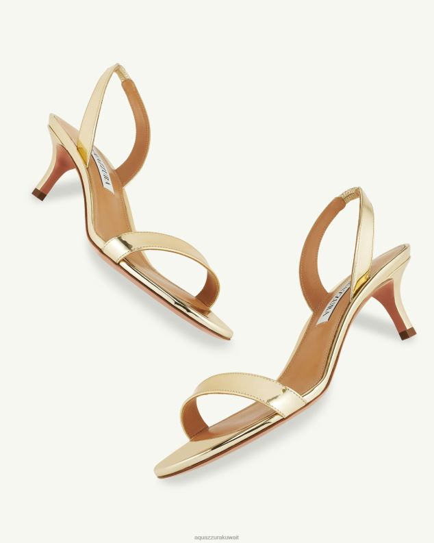 Aquazzura صندل عارية جدا 50 ذهب HNZRT108