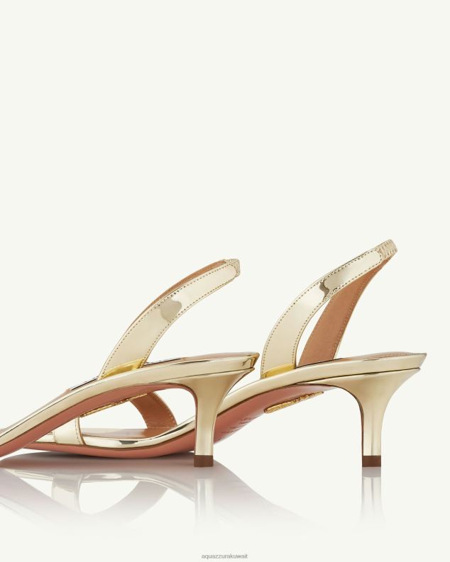 Aquazzura صندل عارية جدا 50 ذهب HNZRT108