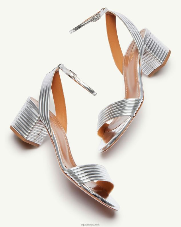 Aquazzura صندل صندل 50 فضة HNZRT131