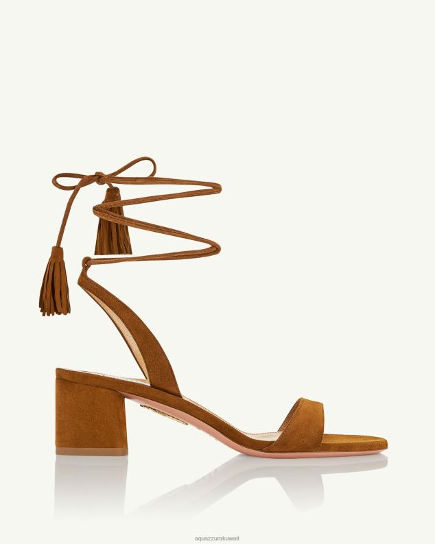 Aquazzura ألو صندل 50 بني HNZRT143