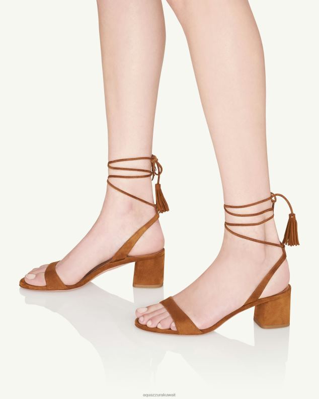 Aquazzura ألو صندل 50 بني HNZRT143