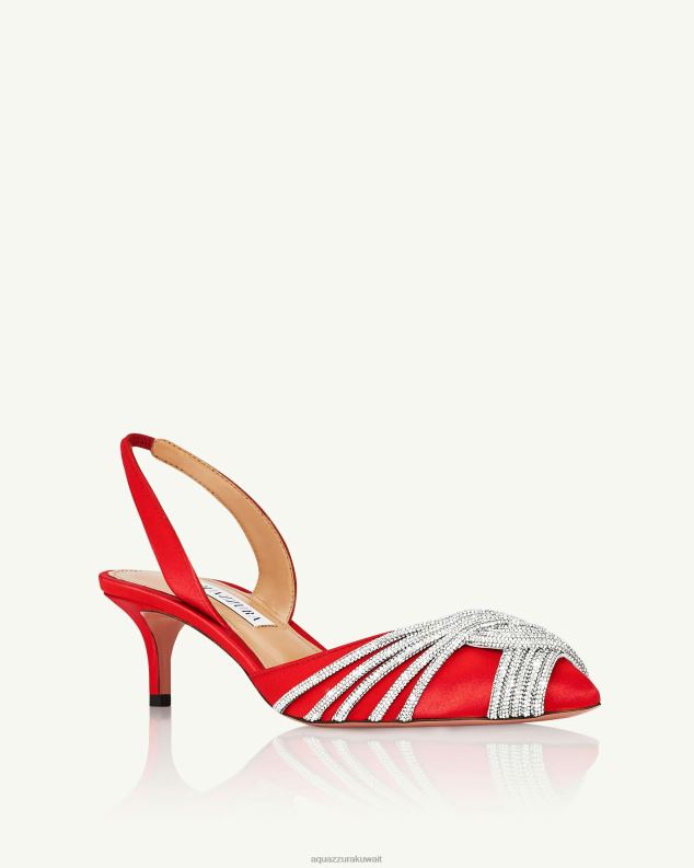 Aquazzura غاتسبي حبال 50 أحمر HNZRT201