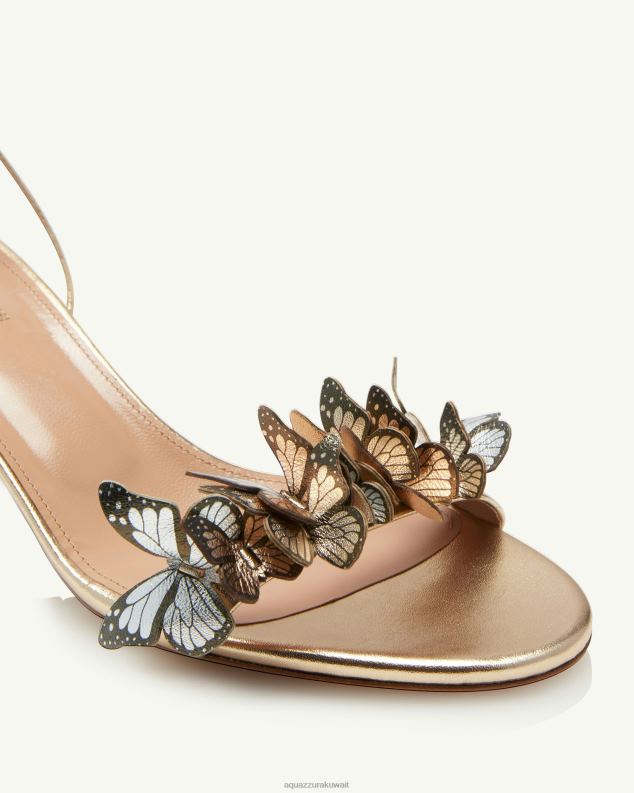 Aquazzura صندل بابيلون 50 ذهب HNZRT60