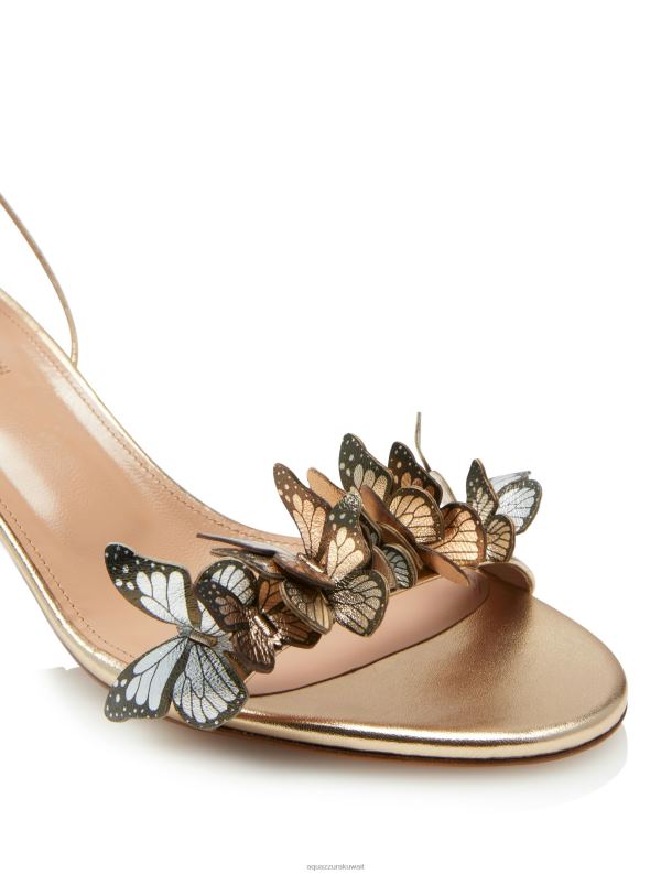 Aquazzura صندل بابيلون 50 ذهب HNZRT60