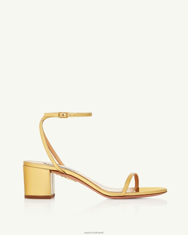 Aquazzura صندل أولي 50 ذهب HNZRT75