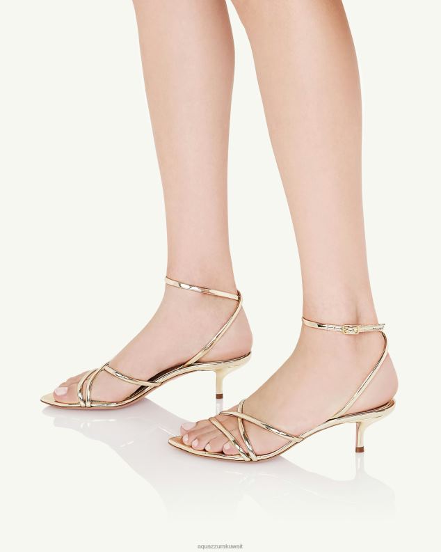 Aquazzura روي صندل 50 ذهب HNZRT76