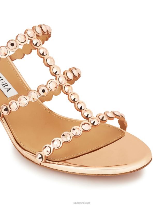 Aquazzura صندل التكيلا 50 ذهب HNZRT88