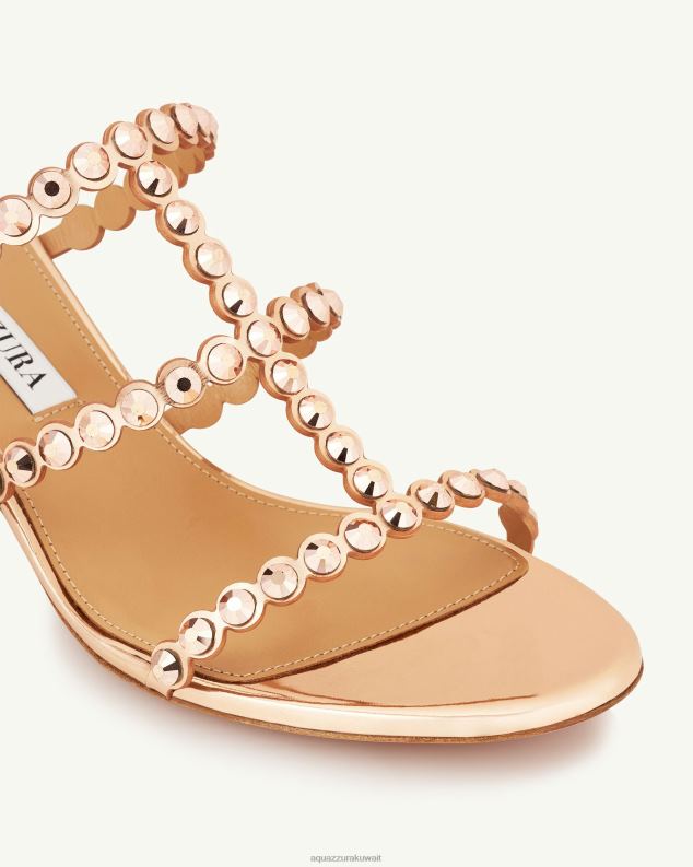 Aquazzura صندل التكيلا 50 ذهب HNZRT88