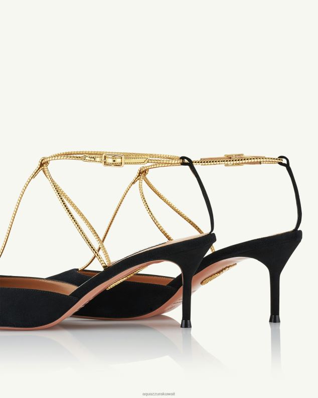 Aquazzura مضخة الرومانسية الرومانية 65 أسود HNZRT214