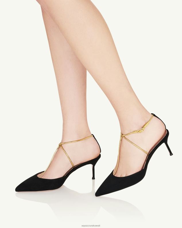 Aquazzura مضخة الرومانسية الرومانية 65 أسود HNZRT214