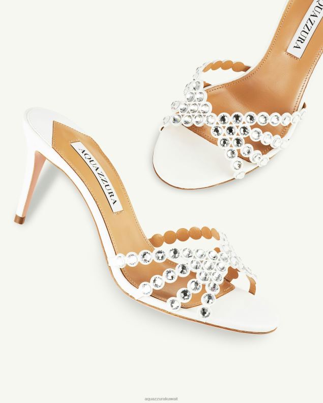 Aquazzura تيكيلا بغل 75 أبيض HNZRT125