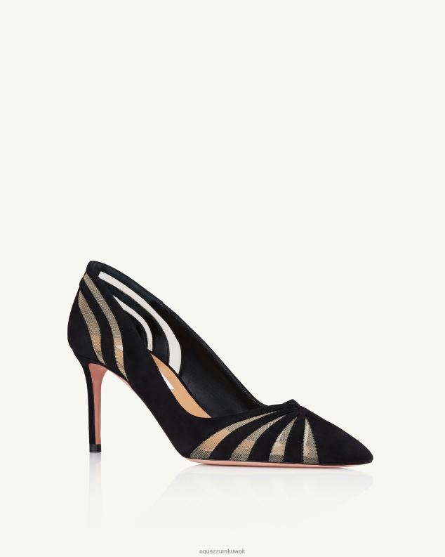 Aquazzura مضخة التجسس 75 أسود HNZRT210