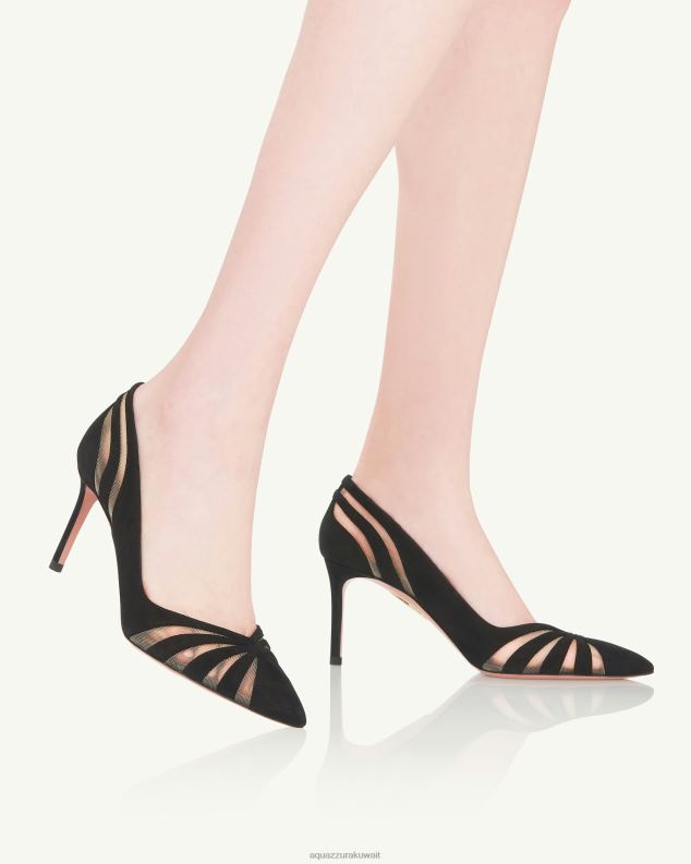 Aquazzura مضخة التجسس 75 أسود HNZRT210