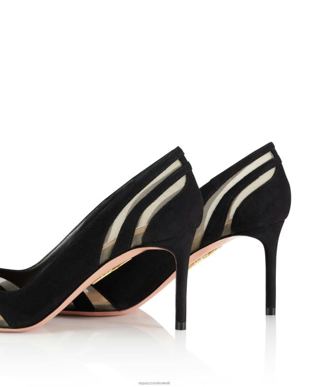 Aquazzura مضخة التجسس 75 أسود HNZRT210