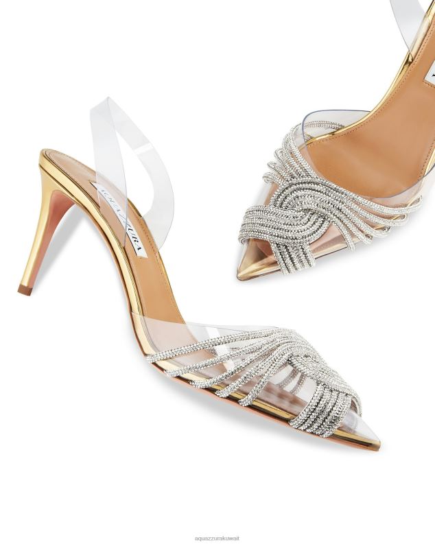 Aquazzura غاتسبي بليكسي حبال 75 ذهب HNZRT221