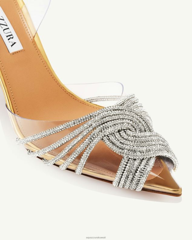 Aquazzura غاتسبي بليكسي حبال 75 ذهب HNZRT221