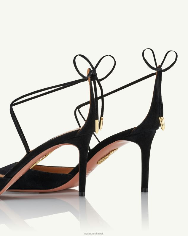 Aquazzura مضخة الكرز 75 أسود HNZRT224