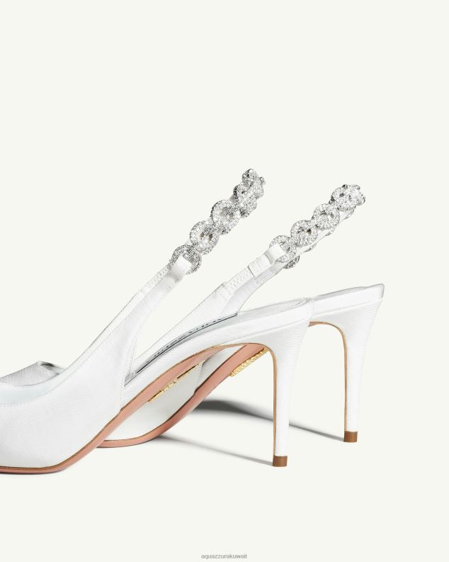 Aquazzura مضخة الحب الارتباط 75 أبيض HNZRT241