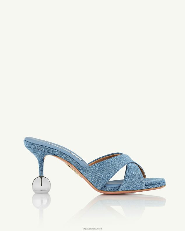 Aquazzura حبيبي بغل 75 أزرق HNZRT24