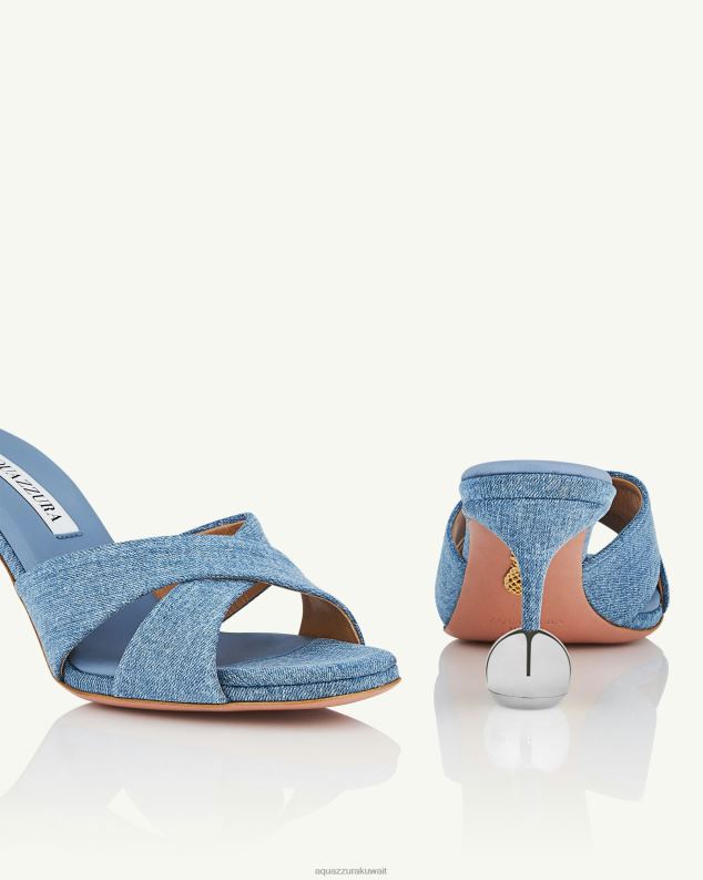 Aquazzura حبيبي بغل 75 أزرق HNZRT24