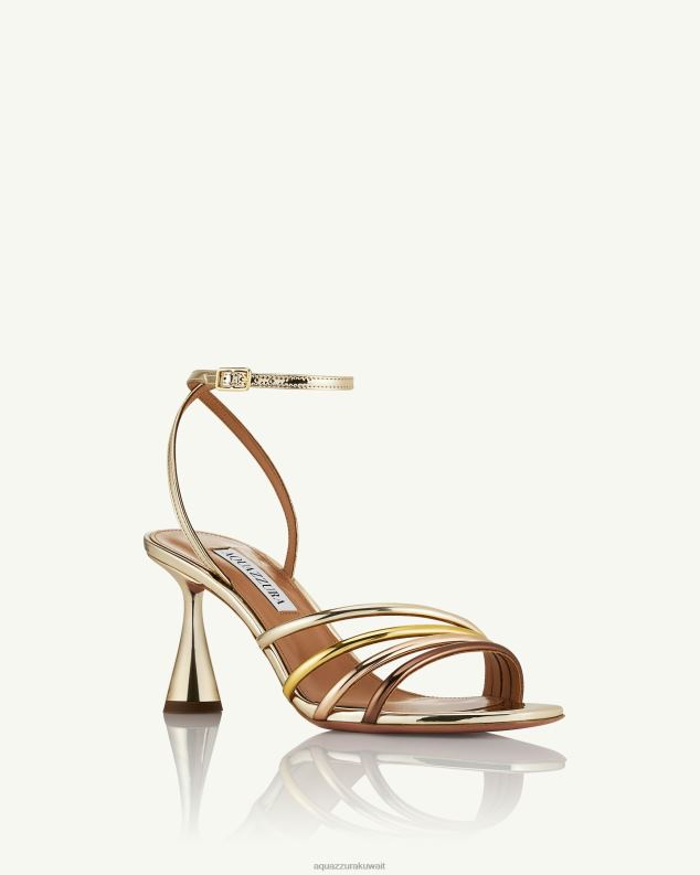 Aquazzura صندل لاتور 75 ذهب HNZRT59