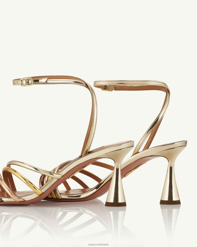 Aquazzura صندل لاتور 75 ذهب HNZRT59