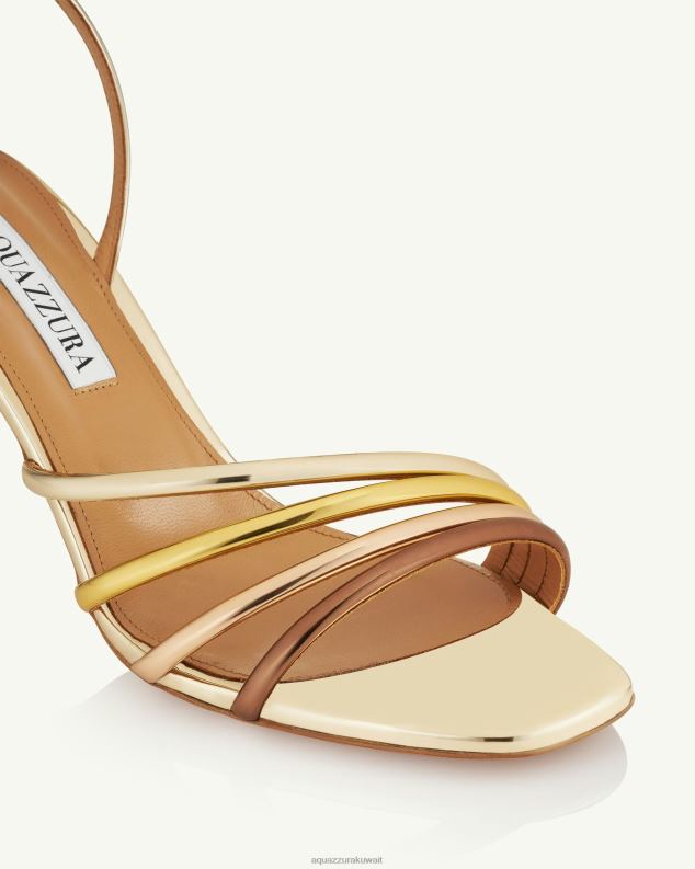 Aquazzura صندل لاتور 75 ذهب HNZRT59