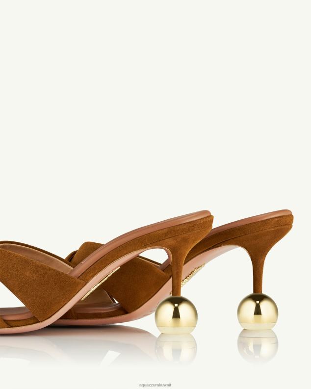 Aquazzura حبيبي بغل 75 بني HNZRT98