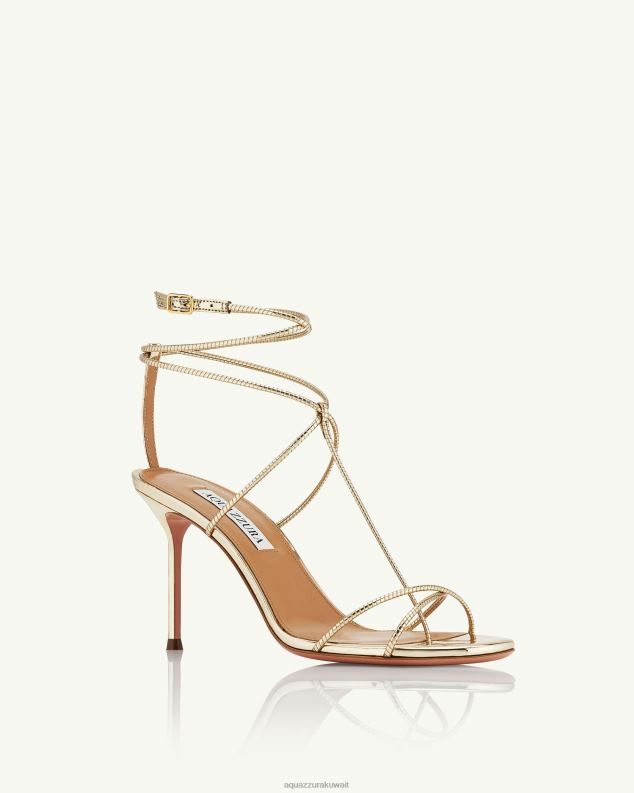 Aquazzura صندل رومانسي روماني 85 ذهب HNZRT107