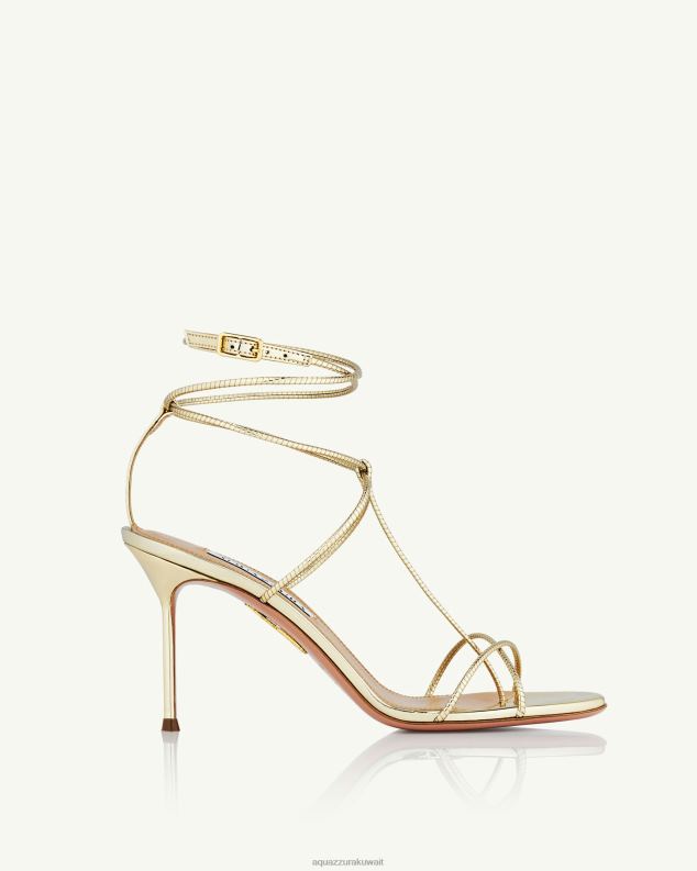 Aquazzura صندل رومانسي روماني 85 ذهب HNZRT107