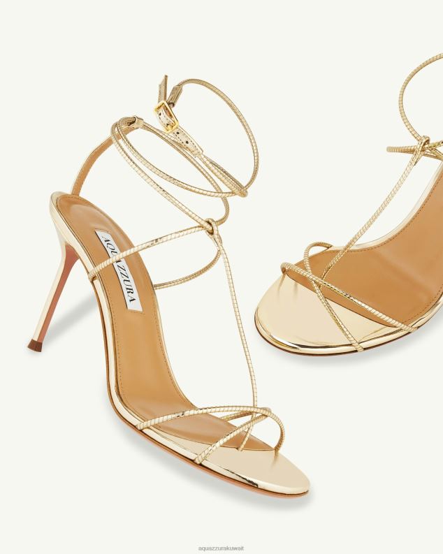 Aquazzura صندل رومانسي روماني 85 ذهب HNZRT107