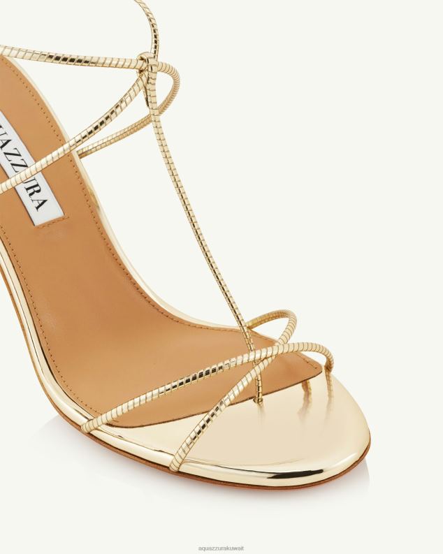 Aquazzura صندل رومانسي روماني 85 ذهب HNZRT107