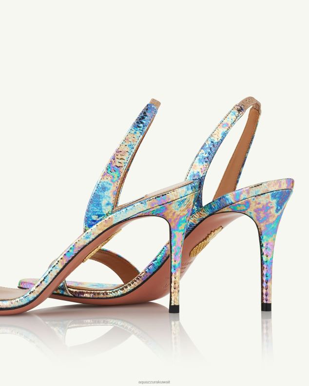 Aquazzura صندل عاري جدا 85 أزرق HNZRT10