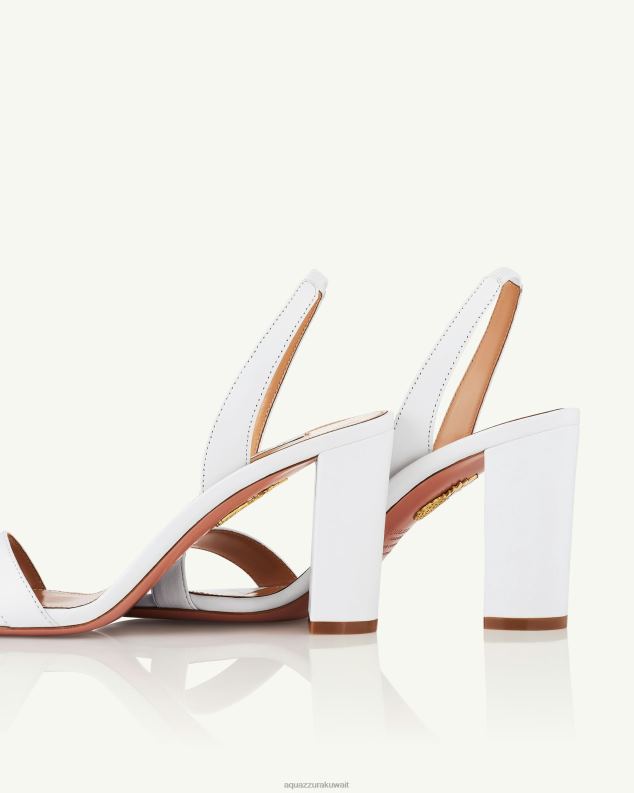 Aquazzura صندل كتلة عارية جدا 85 أبيض HNZRT158