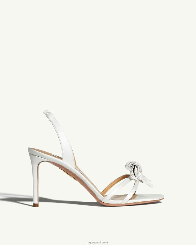 Aquazzura صندل فاتنة 85 أبيض HNZRT164