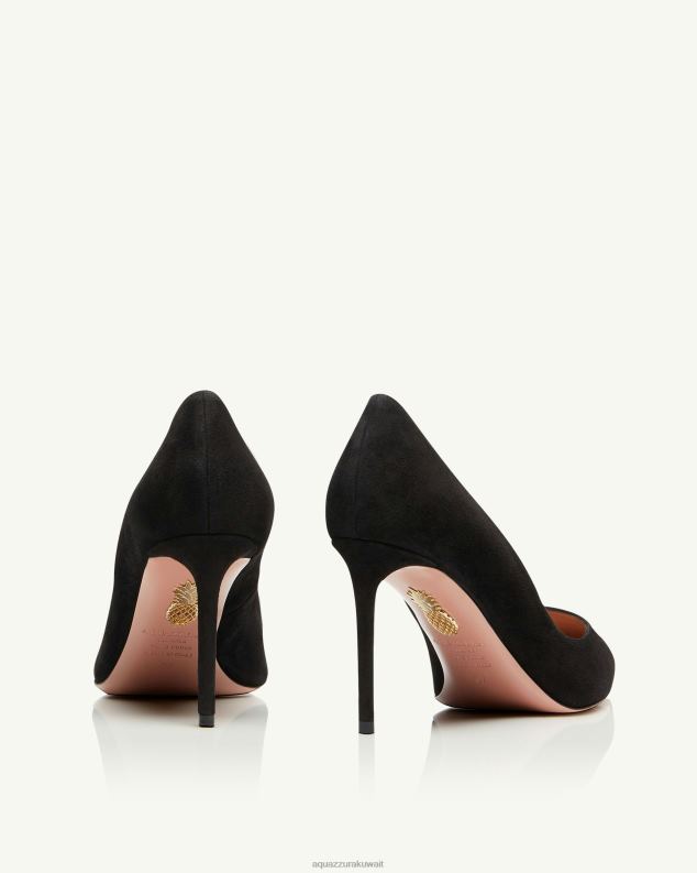 Aquazzura مضخة نقية 85 أسود HNZRT207