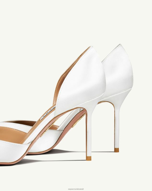 Aquazzura مضخة أبتاون 85 أبيض HNZRT235