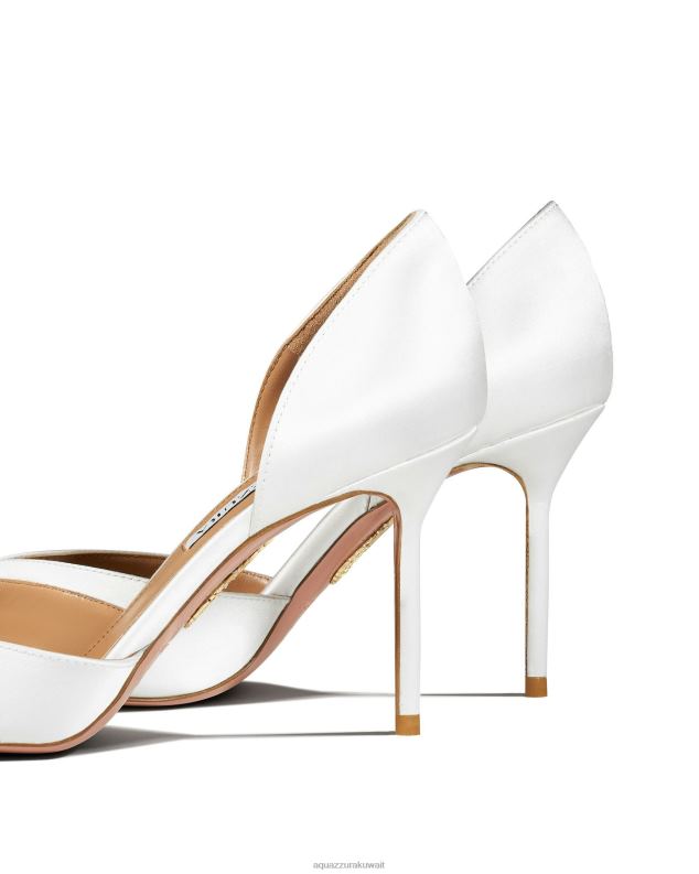 Aquazzura مضخة أبتاون 85 أبيض HNZRT235