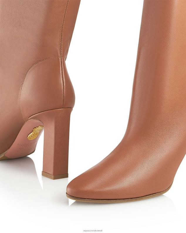 Aquazzura حذاء مانزوني 85 بني HNZRT302