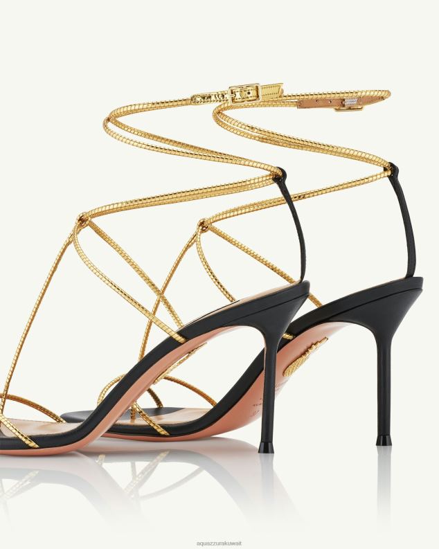 Aquazzura صندل رومانسي روماني 85 أسود HNZRT6