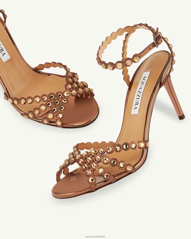 Aquazzura صندل تيكيلا 85 بني HNZRT86