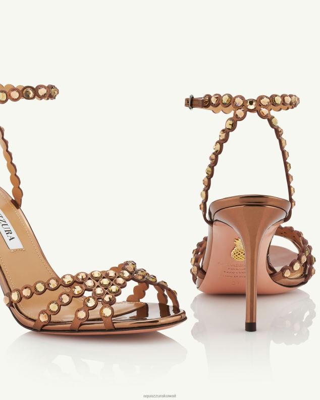 Aquazzura صندل تيكيلا 85 بني HNZRT86