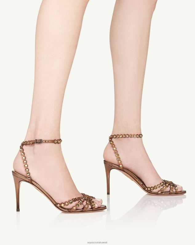 Aquazzura صندل تيكيلا 85 بني HNZRT86